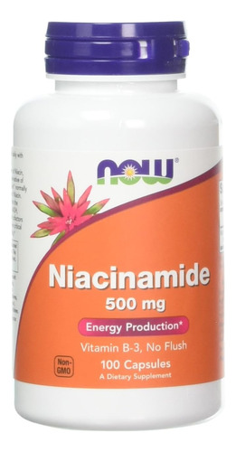 Niacinamida 500mg 100 Cápsulas (embalagem Com 2)