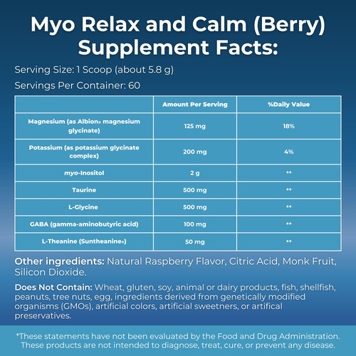 Suplemento Myoxcience Myo Relax & Calm Sleep Support 60 Dose - Imagem 2