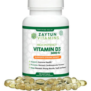 Vitamina D3 Halal Zaytun 5000 Ui 180 Mini