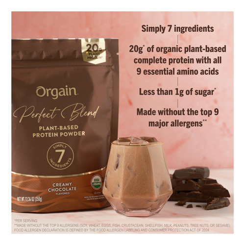 Proteína Vegana Orgânica Premium Orgina Mistura Perfeita - Imagem 5