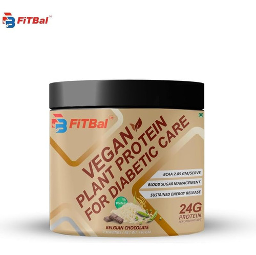 Fitbal Belgian Chocolate Vegan Plant Powder Para Cuidados Co - Imagem 6