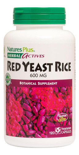 Natures Plus Herbal Actives Arroz Com Fermento Vermelho - 12 - Imagem 6