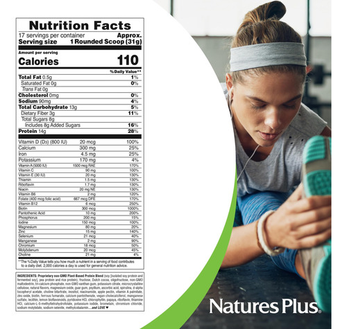 Proteína Em Pó Naturesplus Spiru-tein Chocolate Amendoim 550 - Imagem 5