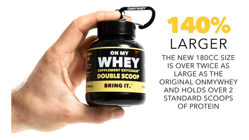 Pote Para Pó De Proteína Onmywhey Com Funil - Imagem 3