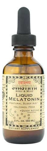 Svasthya Body & Mind Natural Melatonin Liquid Supplement 1