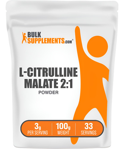 Suplemento Bulksupplements.com Malato De L-citrulina 2:1 100