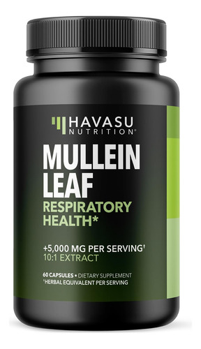 Suplemento Havasu Nutrition Mullein Leaf 500mg 60 Cápsulas