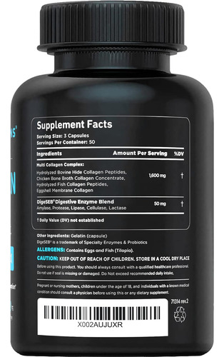 Vital Vitamins Collagen For Women & Men - Tipo I Ii Iii... - Imagem 4