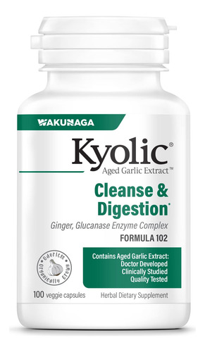Suplemento Kyolic Aged Alho Extract Formula 102 100 Capsul