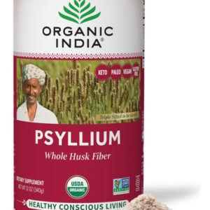 Suplemento De Fibra Organic India Whole Psyllium Husk Powder