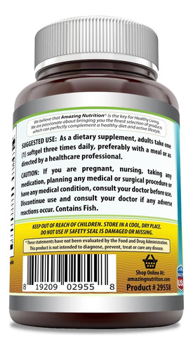 Suplemento Em Softgels Omega Mg Fórmula Única E Incrível - Imagem 3