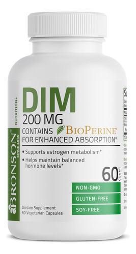 Suplemento Bronson Dim 200 Mg De Diindolimetano Com Bioperin - Imagem 4