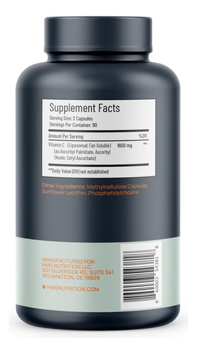 Vitamina C Lipossomal Premium 1600mg - Solúvel Em Gordura - - Imagem 3