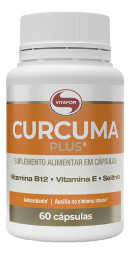 Kit 2un Curcuma Plus 60 Capsulas Vitafor - Imagem 6
