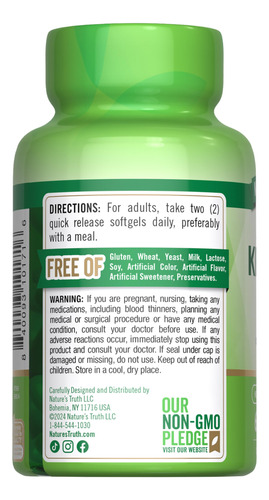 Suplemento Nature"s Truth: Óleo De Krill Antártico 2.000 Mg - Imagem 7