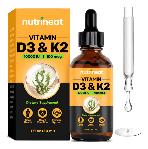 Suplemento Nutrineat Vitamin D3 K2 Liquid Drops 30ml