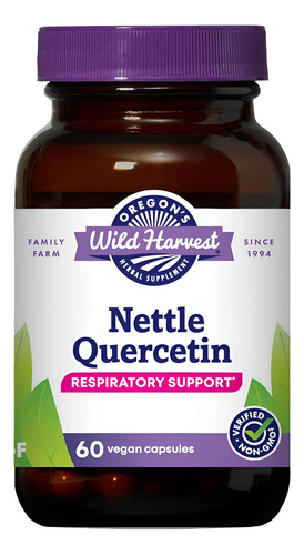 Oregons Wild Harvest Nettle Quercetina Cápsulas Suplementos