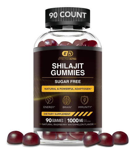 Eficaz Nutra Pure Himalayan Shilajit Gummies Para Homens E M - Imagem 10