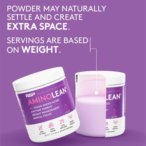 Pre Workout Powder Rsp Nutrition Aminolean Mango Flavor - Imagem 9