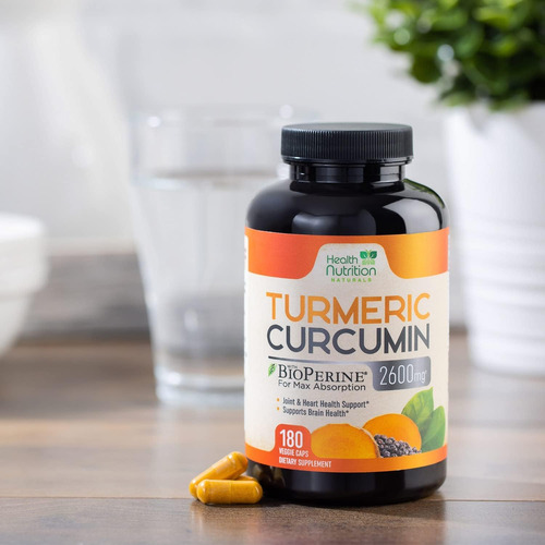 Suplemento De Curcumina De Cúrcuma 2600 Mg Com Extrato De Pi - Imagem 16