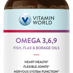 Vitamin World Triple Omega Mg Com Óleos De Peixe Linhaça B