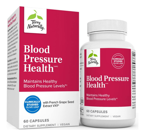 Terry Naturally Blood Pressure Health - 60 Cápsulas Veganas