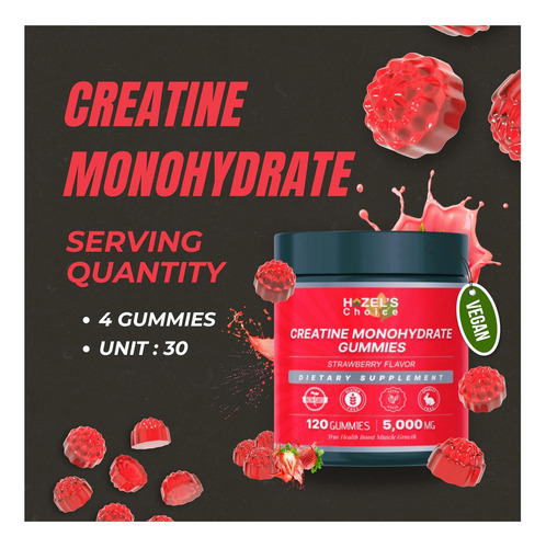 Gomas Veganas Com Creatina 120 Unid 5000 Mg - Imagem 14