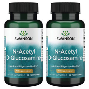 Suplemento Swanson N-acetil D-glucosamina 750mg 60 Cápsulas