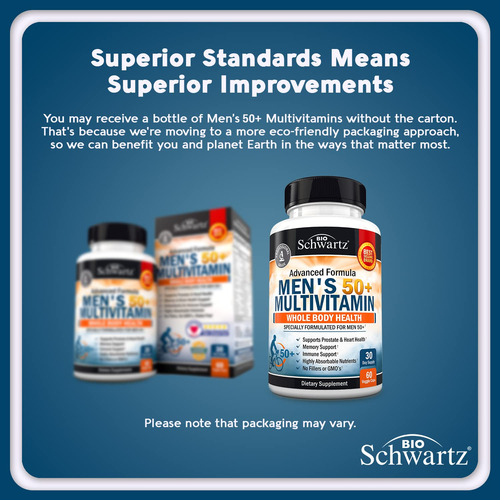 Suplemento Multivitamínico Bioschwartz Men 50+ Heart Health - Imagem 2