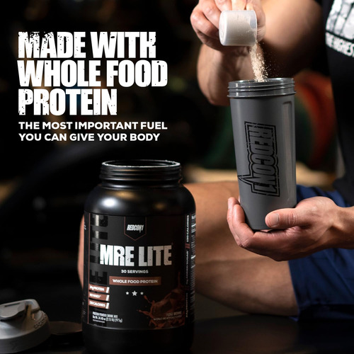 Proteína Alimentar Integral Redcon1 Mre Lite Em Pó Amendoim - Imagem 5