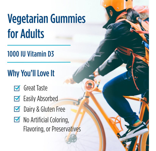 Gomas De Vitamina D3 Nordic Naturals Zero Sugar 1000iu 60 Ct - Imagem 6