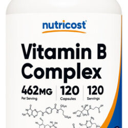 Suplemento Nutricost Vitamin B Complex 462mg 120 Cápsulas