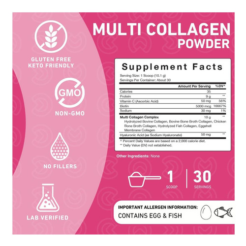 Peptídeos De Colágeno Purefinity Para Mulheres-tipo I Ii V - Imagem 14