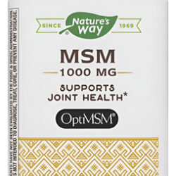 Natures Way Msm 1000 Mg Optimsm 200 Qualidade Premium