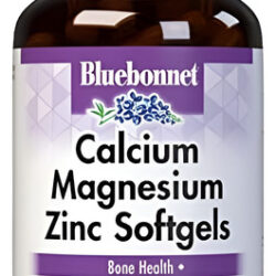 Bluebonnet Cálcio Magnésio Zinco Com Vitamina D3 Suplemento