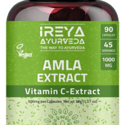 Cápsulas De Extrato De Fruta Amla De Ireya Ayurveda (90 Cáps