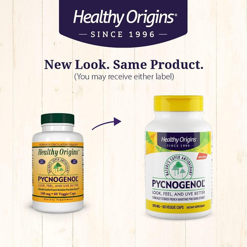 Healthy Origins Pycnogenol 100 Mg Extrato Da Casca De Pinho - Imagem 3