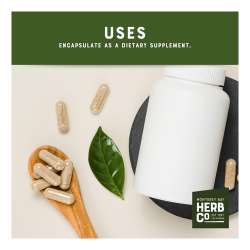 Monterey Bay Herb Co Senna Leaf Powder Usado Em Chás E - Imagem 4