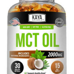 Kaya Naturals Mct Oil 2000mg - Não Ogm Sem Soja Sem Glúten