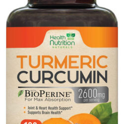 Suplemento De Curcumina De Cúrcuma 2600 Mg Com Extrato De Pi