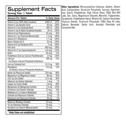Comprimidos De Suporte Nutricional Multivitamínico Geritol - Imagem 2