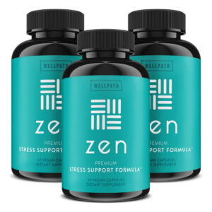 Suplemento De Alívio De Estresse Wellpath Zen + Suporte De H