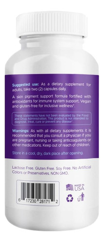 Aura Vitamins - Vitiligo Cápsulas 60 Contagens 1 Mês Mel - Imagem 9