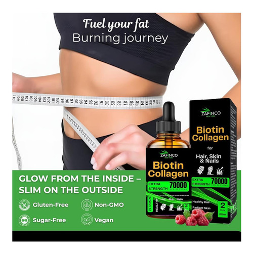 Gotas De Biotina E Colágeno Líquidos Mcg Extra Strength De E - Imagem 2