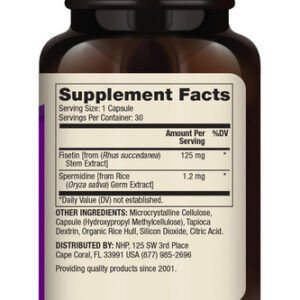 Dr. Mercola Fisetina E Espermidina 30 Porções (30 Cápsulas)