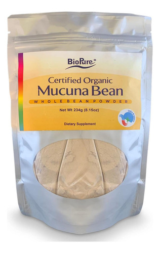Pó De Feijão Mucuna Orgânico Certificado Biopure ' Suplement