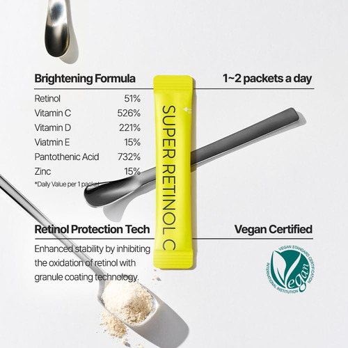 Suplemento Para A Pele Vitalbeautie Super Retinolc Vegan - Imagem 3