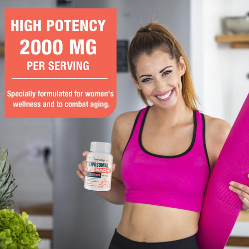 2000mg Nad+ Lipossomal Para Mulheres Suplemento Nad+ Com A - Imagem 5