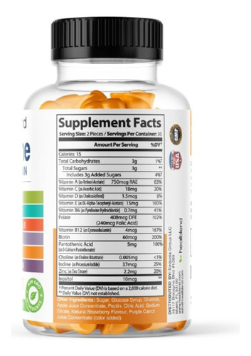Healblend Power-packed Gomas De Urso Multivitamínicas Para A - Imagem 7