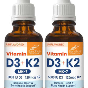 Gotinhas De Vitamina D3 E K2 Para Adultos 5000 Ui Dose Alta